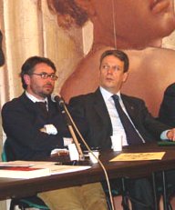il Segretario Provinciale dei DS Nino Miceli e il Sindaco di Savona Carlo Ruggeri - da www.savonads.it