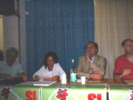 da sinistra Mario Gaggero, Cristina Morelli, Roberto Musacchio e Franco Zunino