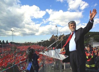 Sergio Cofferati alla manifestazione del 23 Marzo 2002