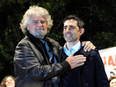 Beppe Grillo e Federico Pizzarotti