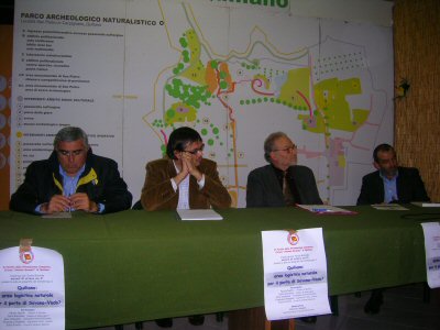 da sinistra: Canavese, Rossello, Pirotto e il moderatore Roberto Sangalli