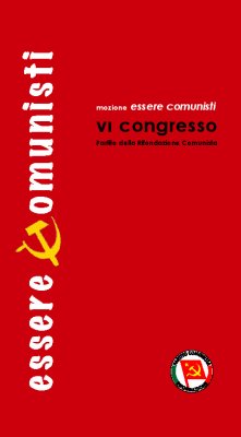 la copertina della mozione Essere Comunisti