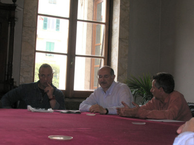 da sinistra Jrg Costantino, Franco Zunino, Carlo Vasconi