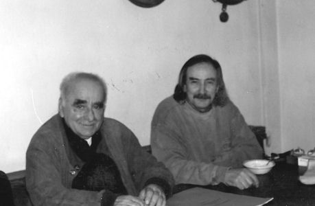 Gianbattista Lazagna e Walter Delfini in una foto dell'Aprile 2001